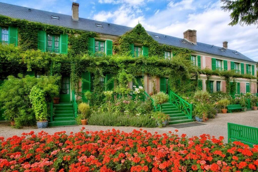 Maison Fleurs De Lys, Climatisee, Wifi Et Parking Privee Gratuit, Lave-Linge, Vernon Giverny Luaran gambar